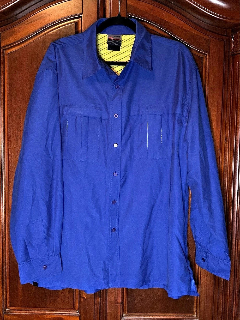 Vans Blue Button Down Shirt Size 66